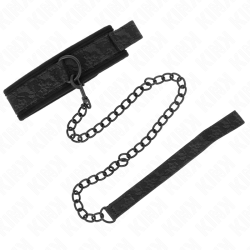 KINK - BASISMODELL HALSBAND MIT LEINE 77 CM MODELL 5 VERSTELLBAR 34-54 CM X 5 CM – Produktansicht 2