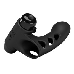 PRETTY LOVE - ORLANDO SCHWARZE VIBRATOR-FINGERHÜLLE – Produktansicht 3