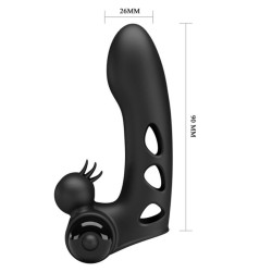 PRETTY LOVE - ORLANDO SCHWARZE VIBRATOR-FINGERHÜLLE – Produktansicht 6