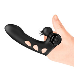 PRETTY LOVE - ORLANDO SCHWARZE VIBRATOR-FINGERHÜLLE – Produktansicht 9