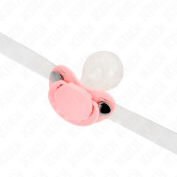 KINK - ROSA SCHNULLERFORM-SPITZE 5,5 x 4 CM VERSTELLBAR 43-60 CM – Produktansicht 4