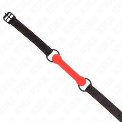 KINK - KNOCHENGAG MIT KUNSTLEDERBAND ROT VERSTELLBAR 41-57 CM – Produktansicht 3