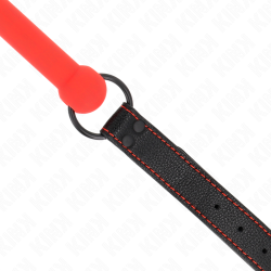 KINK - KNOCHENGAG MIT KUNSTLEDERBAND ROT VERSTELLBAR 41-57 CM – Produktansicht 4