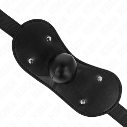 KINK - BALL GAG MUNDMASKE MIT SCHLOSS VERSTELLBAR 42-60 CM – Produktansicht 4