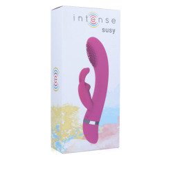 INTENSE - SUSY OSZILLIERENDER VIBRATOR AUS SILIKON KANINCHEN ROSA – Produktansicht 3