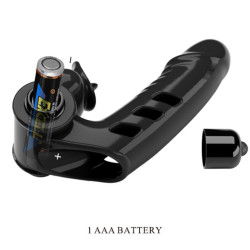 PRETTY LOVE - CORBIN SCHWARZE VIBRATOR-FINGERABDECKUNG – Produktansicht 7