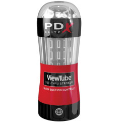 PDX ELITE - STROKER MASTURBATOR VIEWTUBE CONTROL SAUGKLAR – Produktansicht 2