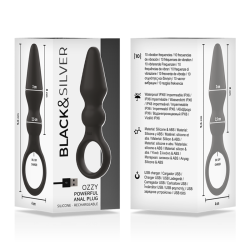 BLACK&SILVER - OZZY LEISTUNGSSTARKER SILIKON-ANALSPLUG – Produktansicht 5