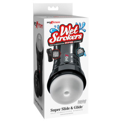 PDX EXTREME - SLIDE & GLIDE SELBSTSCHMIERENDER MASTURBATOR KLAR – Produktansicht 5