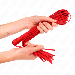 KINK - ROTE WEICH-PVC-PEITSCHE 70 CM – Produktansicht 3