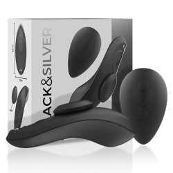BLACK&SILVER - PRESTON WIEDERAUFLADBARER SILIKON-VIBRATOR-PANTIE SCHWARZ – Produktansicht 2