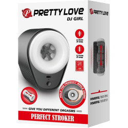 PRETTY LOVE - DJ GIRL MÄNNLICHER MASTURBATOR MIT VIBRATION 5 EINSTELLUNGEN NEGRO – Produktansicht 11