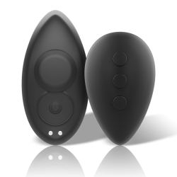 BLACK&SILVER - PRESTON WIEDERAUFLADBARER SILIKON-VIBRATOR-PANTIE SCHWARZ – Produktansicht 3