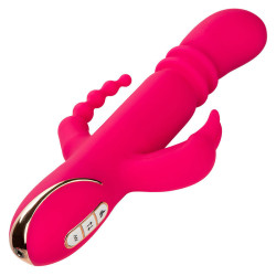 CALEXOTICS - JACK FANTASY DREIFACH BEHEIZTER VIBRATOR RABBIT ROSA – Produktansicht 3