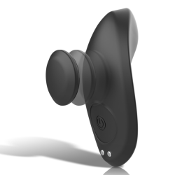 BLACK&SILVER - PRESTON WIEDERAUFLADBARER SILIKON-VIBRATOR-PANTIE SCHWARZ – Produktansicht 4