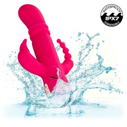 CALEXOTICS - JACK FANTASY DREIFACH BEHEIZTER VIBRATOR RABBIT ROSA – Produktansicht 9