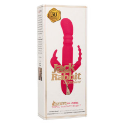 CALEXOTICS - JACK FANTASY DREIFACH BEHEIZTER VIBRATOR RABBIT ROSA – Produktansicht 10