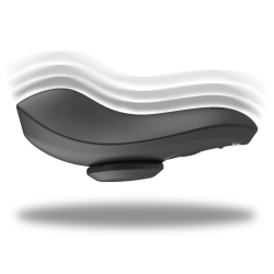 BLACK&SILVER - PRESTON WIEDERAUFLADBARER SILIKON-VIBRATOR-PANTIE SCHWARZ – Produktansicht 5