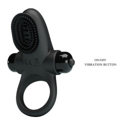 PRETTY LOVE - VIBRATORRING II FÜR DEN SCHWARZEN PENIS – Produktansicht 7