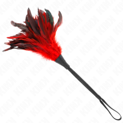 KINK - RED MAIDS HORNFORM TICKLE HÜHNERFEDERN 36 CM – Produktansicht 2