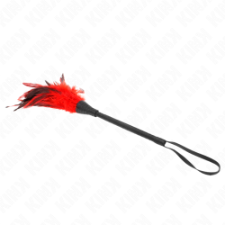 KINK - RED MAIDS HORNFORM TICKLE HÜHNERFEDERN 36 CM – Produktansicht 3