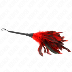 KINK - RED MAIDS HORNFORM TICKLE HÜHNERFEDERN 36 CM – Produktansicht 4