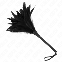 KINK - BLACK MAIDS HORNFORM TICKLE HÜHNERFEDERN 36 CM – Produktansicht 2