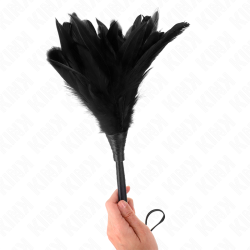 KINK - BLACK MAIDS HORNFORM TICKLE HÜHNERFEDERN 36 CM – Produktansicht 3
