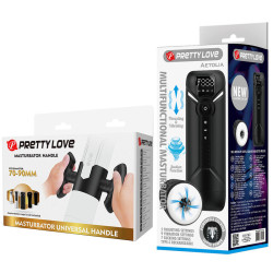 PRETTY LOVE - AETOLA MULTIFUNKTIONS-AUTOMATIK-MASTURBATOR MIT GRIFF, SCHWARZ – Produktansicht 11