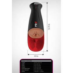 PDX ELITE - FAP-O-MATIC PRO XL AUTOMATISCHER VIBRATIONS-STROKER BRAUN 34,9 CM – Produktansicht 5