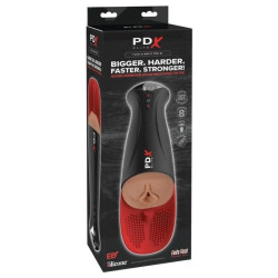 PDX ELITE - FAP-O-MATIC PRO XL AUTOMATISCHER VIBRATIONS-STROKER BRAUN 34,9 CM – Produktansicht 6