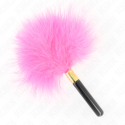 KINK - FUCHSIA GOLD METALL KITZELFEDERN 18 CM – Produktansicht 2