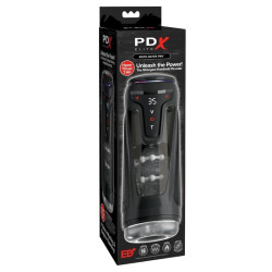 PDX ELITE - MOTO-BATOR PRO THRUSTING STROKER AUTOMATISCHER VIBRATIONS- UND WÄRME-MASTURBATOR 26,5 CM – Produktansicht 6