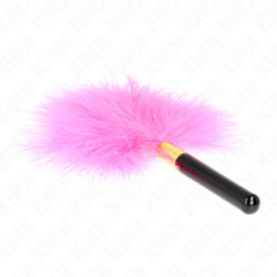 KINK - FUCHSIA GOLD METALL KITZELFEDERN 18 CM – Produktansicht 3