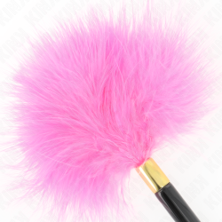 KINK - FUCHSIA GOLD METALL KITZELFEDERN 18 CM – Produktansicht 4