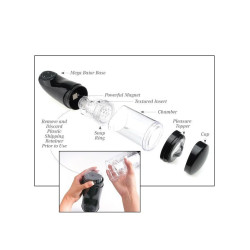 EXTREME TOYZ - PDX MEGA BATOR USB-MNNLICHER MASTURBATOR ANO SCHWARZ – Produktansicht 6