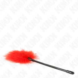 KINK - ROTE KITZELFEDERN FÜR DAS BONDAGE-SET 27 CM – Produktansicht 4
