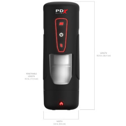 PDX ELITE - MILK ME HOTTER AUTOMATISCHER MASTURBATOR MIT STOSS- UND WÄRMEEFFEKTVIBRATION – Produktansicht 4