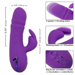 CALEXOTICS - MANHATTAN BEACH MARVEL VIBRATOR RABBIT LILA VON CALIFORNIA DREAMING – Produktansicht 7
