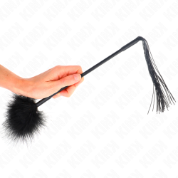 KINK - SILIKONPEITSCHE MIT FEDERN ZUM KITZELN 47 CM – Produktansicht 3