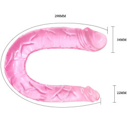 BAILE - DOPPEL DONG DOPPEL ROSA DILDO – Produktansicht 4