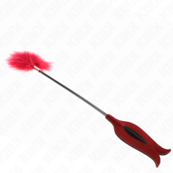 KINK - TICKLE FEATHERS MIT ROSENFÖRMIGEM PADDEL 8 CM – Produktansicht 4
