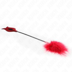 KINK - TICKLE FEATHERS MIT ROSENFÖRMIGEM PADDEL 8 CM – Produktansicht 5