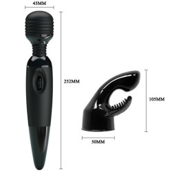 BAILE - SINNLICHER MASSAGER MIT AUSWECHSELBAREM KOPF – Produktansicht 6
