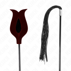 KINK - ROSENFORM QUASTENPEITSCHE AUS SILIKON 45 CM – Produktansicht 5