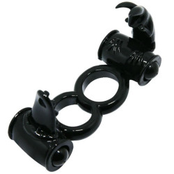 BAILE - SWEET RING DOPPELRING MIT DOPPELHASEN – Produktansicht 4