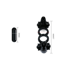 BAILE - SWEET RING DOPPELRING MIT DOPPELHASEN – Produktansicht 6
