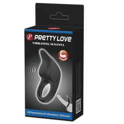 PRETTY LOVE - SUSANNA VIBRIERENDER PENISRING SCHWARZ – Produktansicht 9