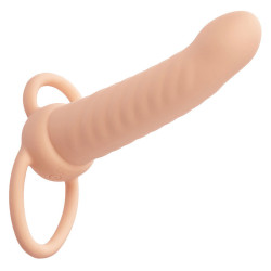 CALEXOTICS - MAXX RIBBED DUAL PENETRATOR 10 VIBRATIONEN FLEISCH – Produktansicht 2