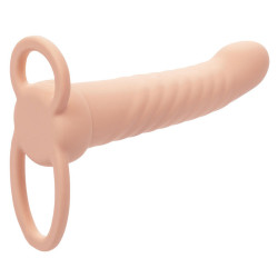 CALEXOTICS - MAXX RIBBED DUAL PENETRATOR 10 VIBRATIONEN FLEISCH – Produktansicht 3